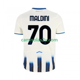 Camisolas de futebol Atalanta Daniel Maldini 70 Equipamento Alternativa 2025/26 Manga Curta